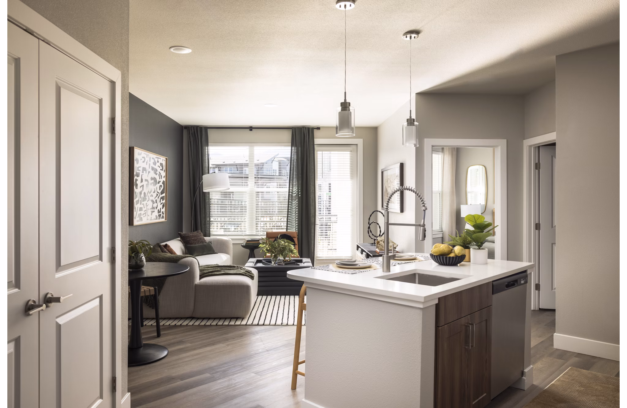 kitchen at Allaso Peak Apartments