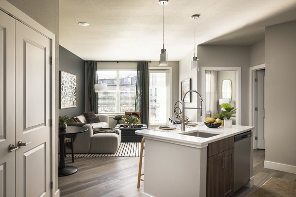 kitchen at Allaso Peak Apartments