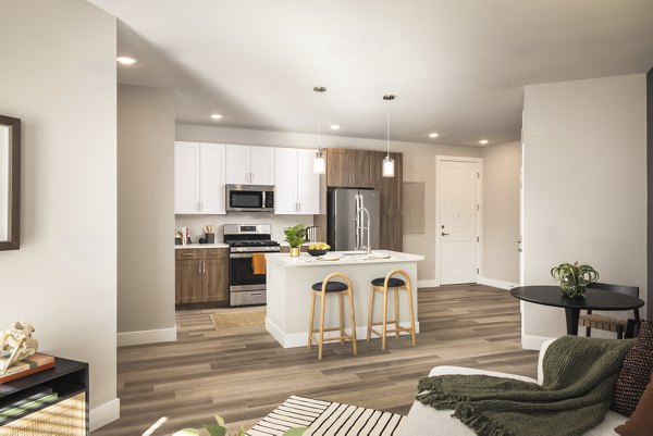 kitchen at Allaso Peak Apartments