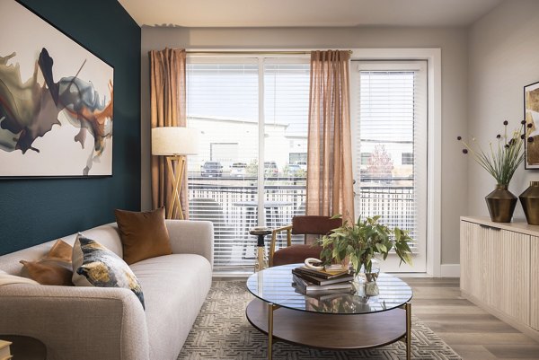 living room at Allaso Peak Apartments