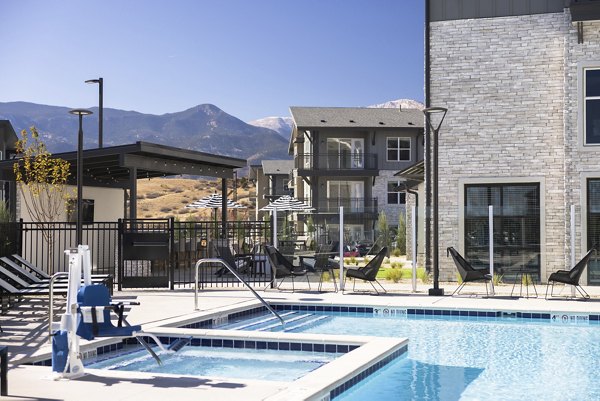 pool at Allaso Peak Apartments