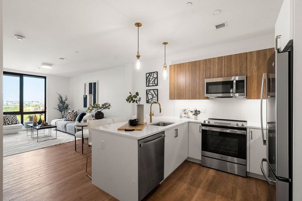 kitchen at Hew at 1515 Apartments 