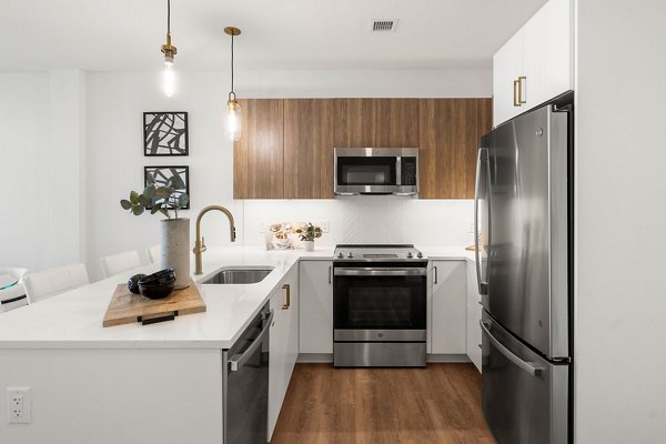 kitchen at Hew at 1515 Apartments 