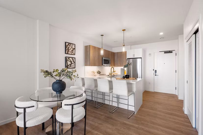 living room at Hew at 1515 Apartments 