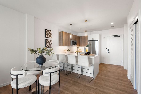 living room at Hew at 1515 Apartments 