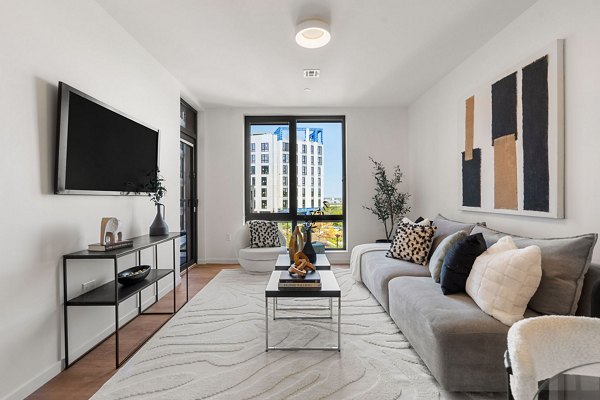 living room at Hew at 1515 Apartments 