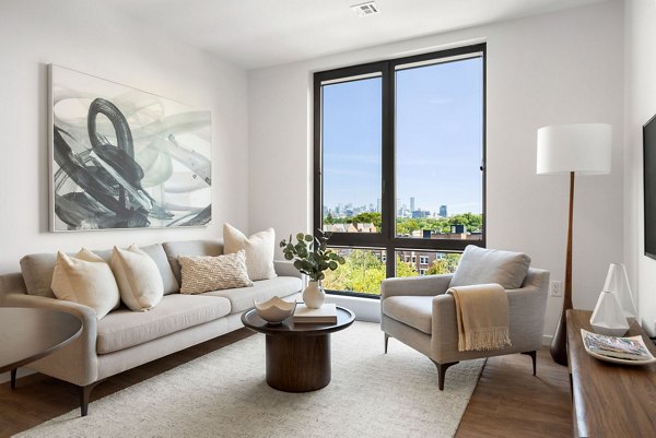 living room at Hew at 1515 Apartments 