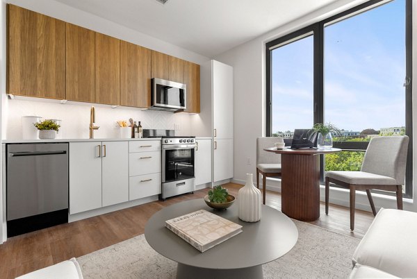 living room at Hew at 1515 Apartments 