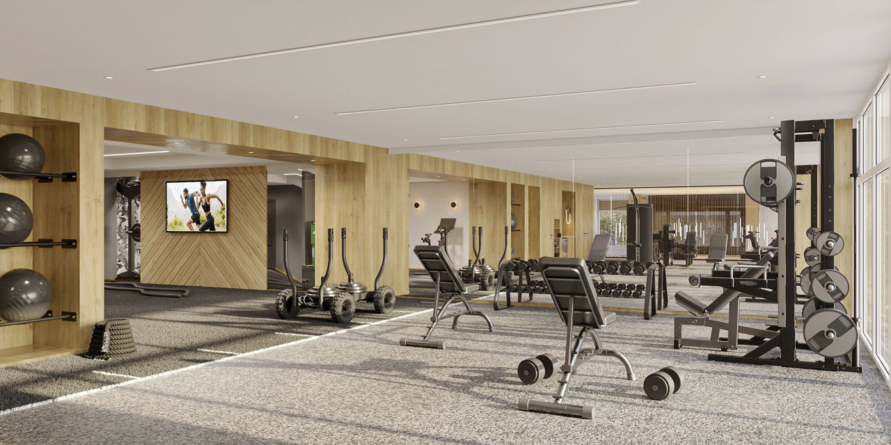 Gym at Sophia Bethesda (1 of 2)