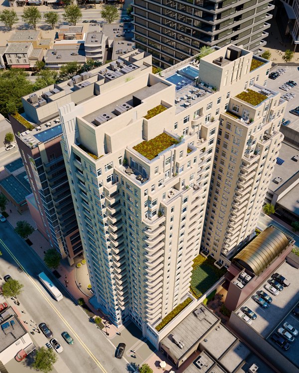 rendering at Sophia Apartments