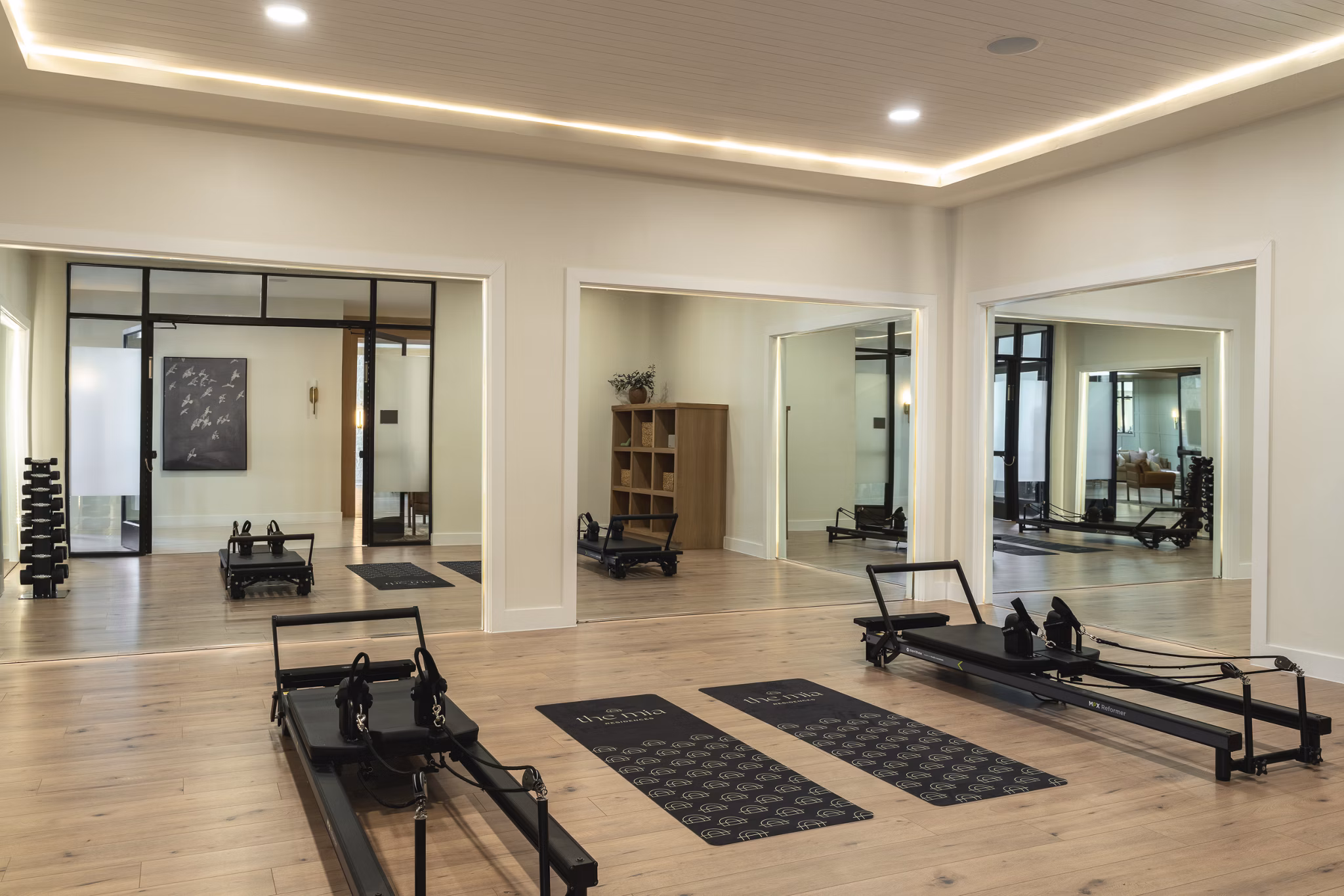 fitness center at The Mia Apartments