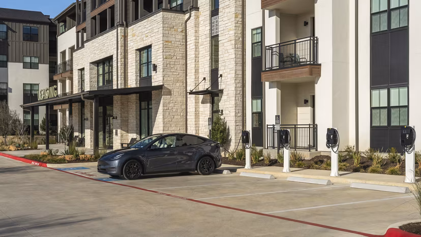 grill area at The Mia Apartments