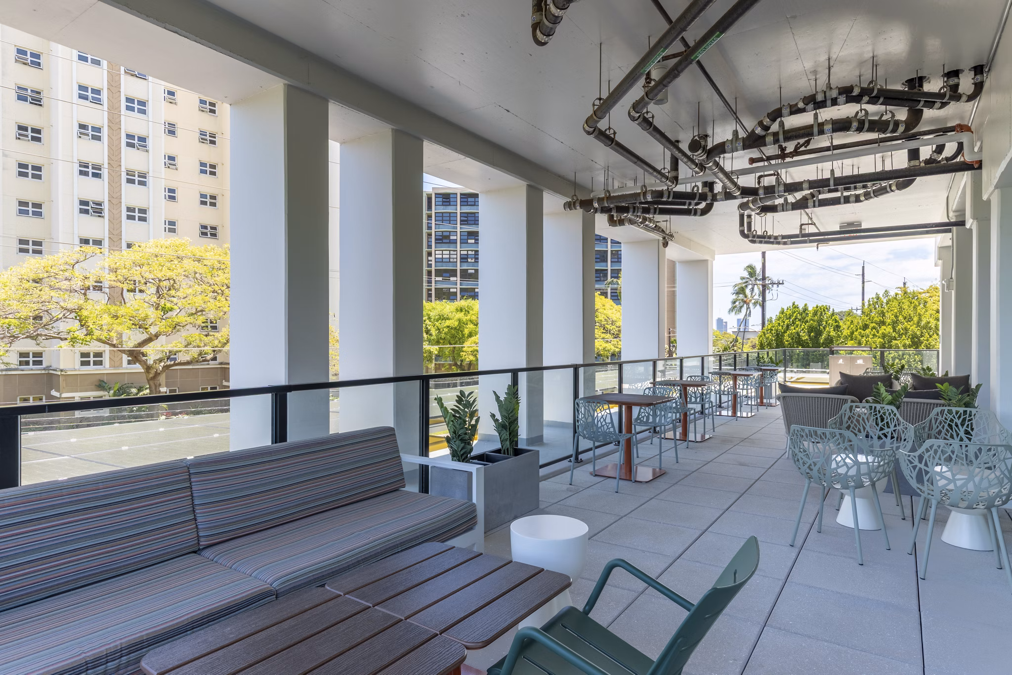 patio at Hale Haukani Apartments