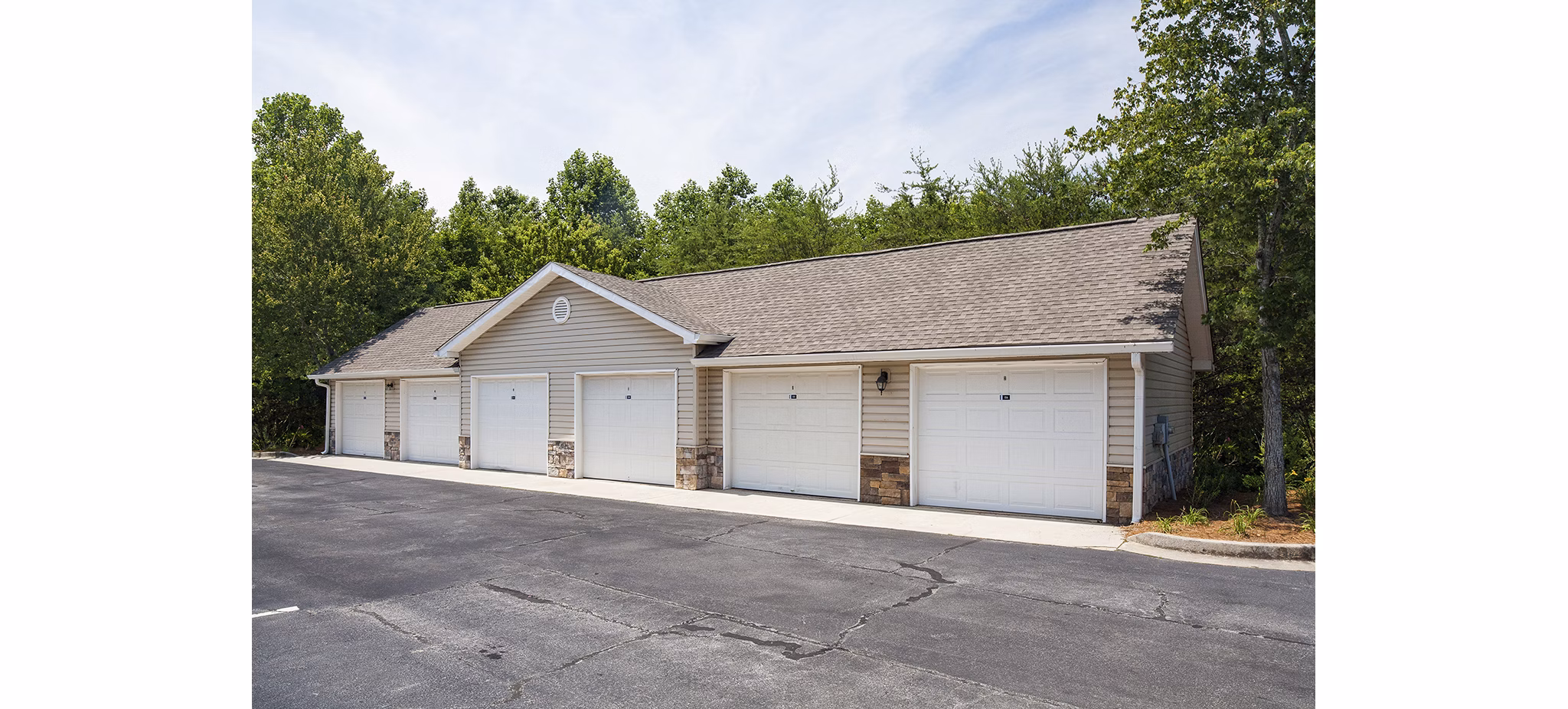Secure parking garage at Avana Portico Apartments in vibrant community