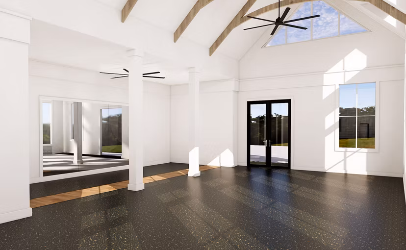 State-of-the-art fitness center with modern equipment at Alta Harris Farms Apartments