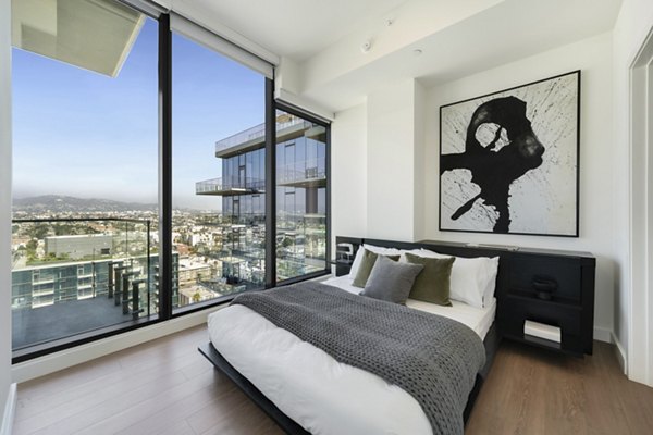 bedroom at Opus LA Apartments