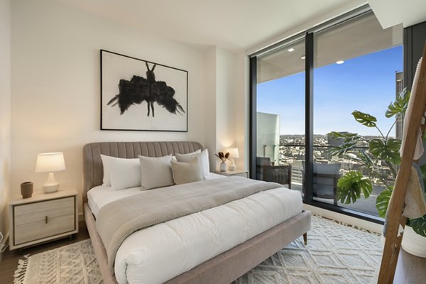 bedroom at Opus LA Apartments