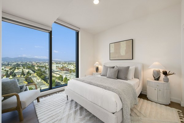 bedroom at Opus LA Apartments