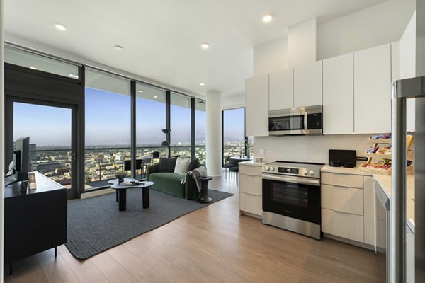 kitchen at Opus LA Apartments