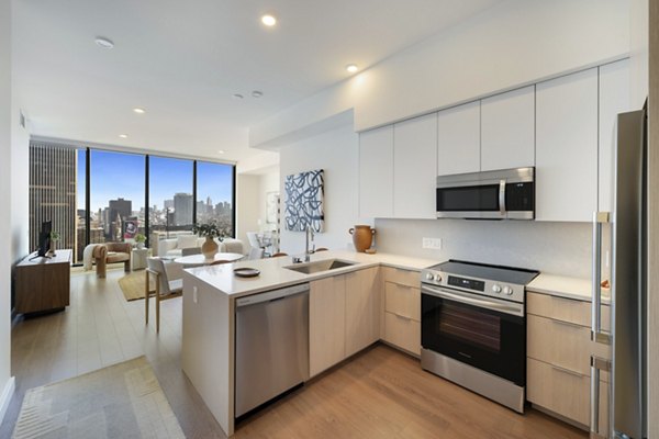 kitchen at Opus LA Apartments