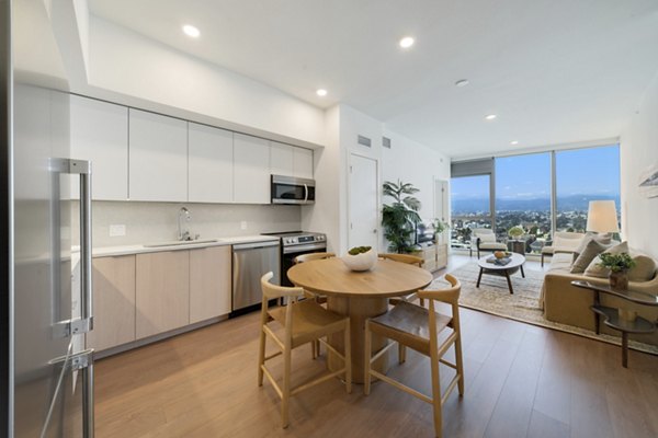 kitchen at Opus LA Apartments