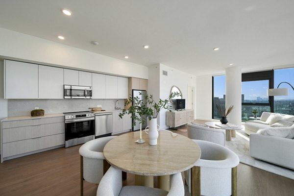 kitchen at Opus LA Apartments