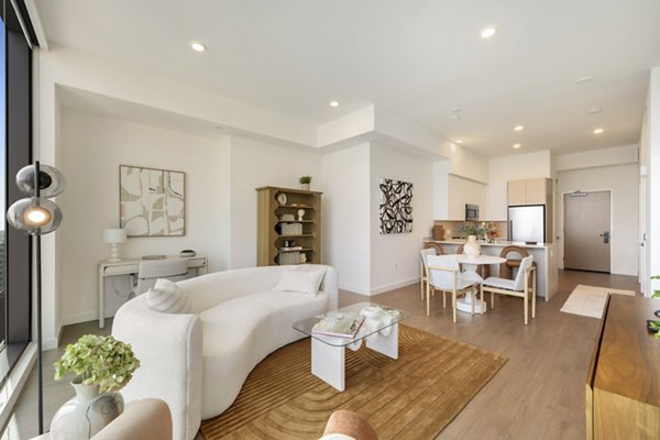 living room at Opus LA Apartments 