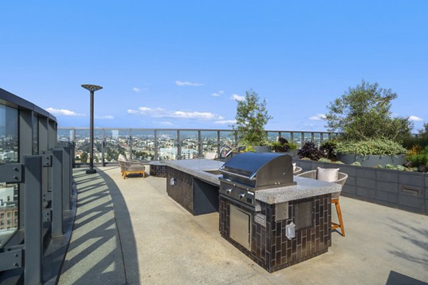 patio at Opus LA Apartments