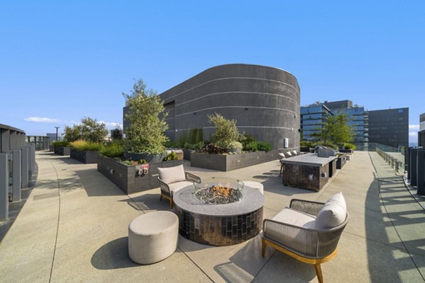 patio at Opus LA Apartments