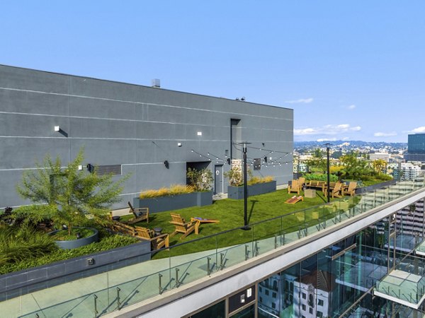 patio at Opus LA Apartments