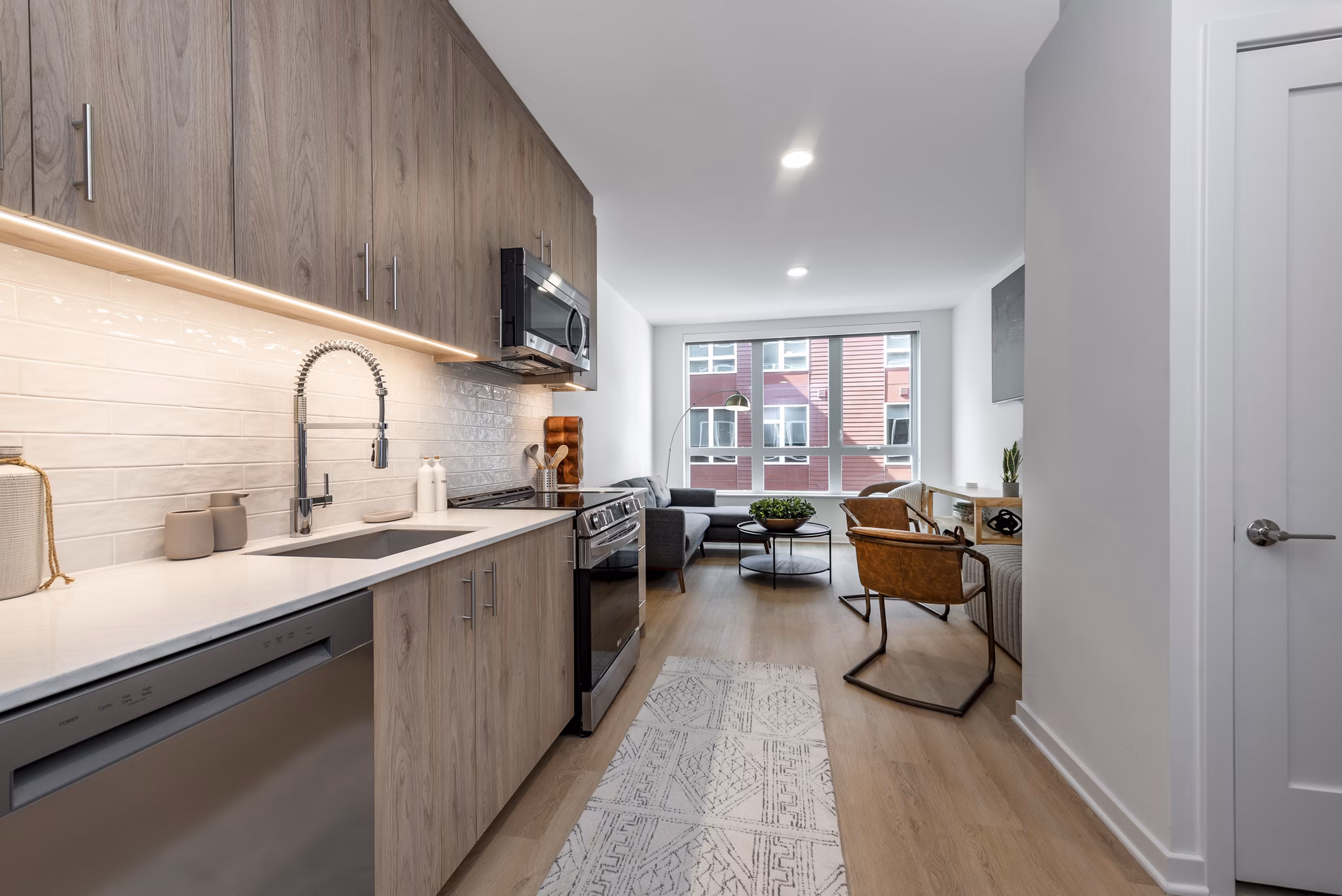kitchen at The Glade on Laurel Apartments 