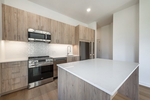 kitchen at The Glade on Laurel Apartments 