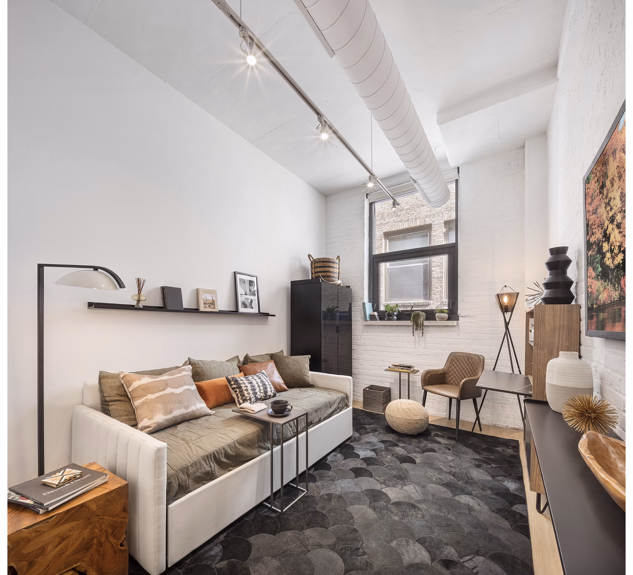 living room at Imprint Lofts Apartments