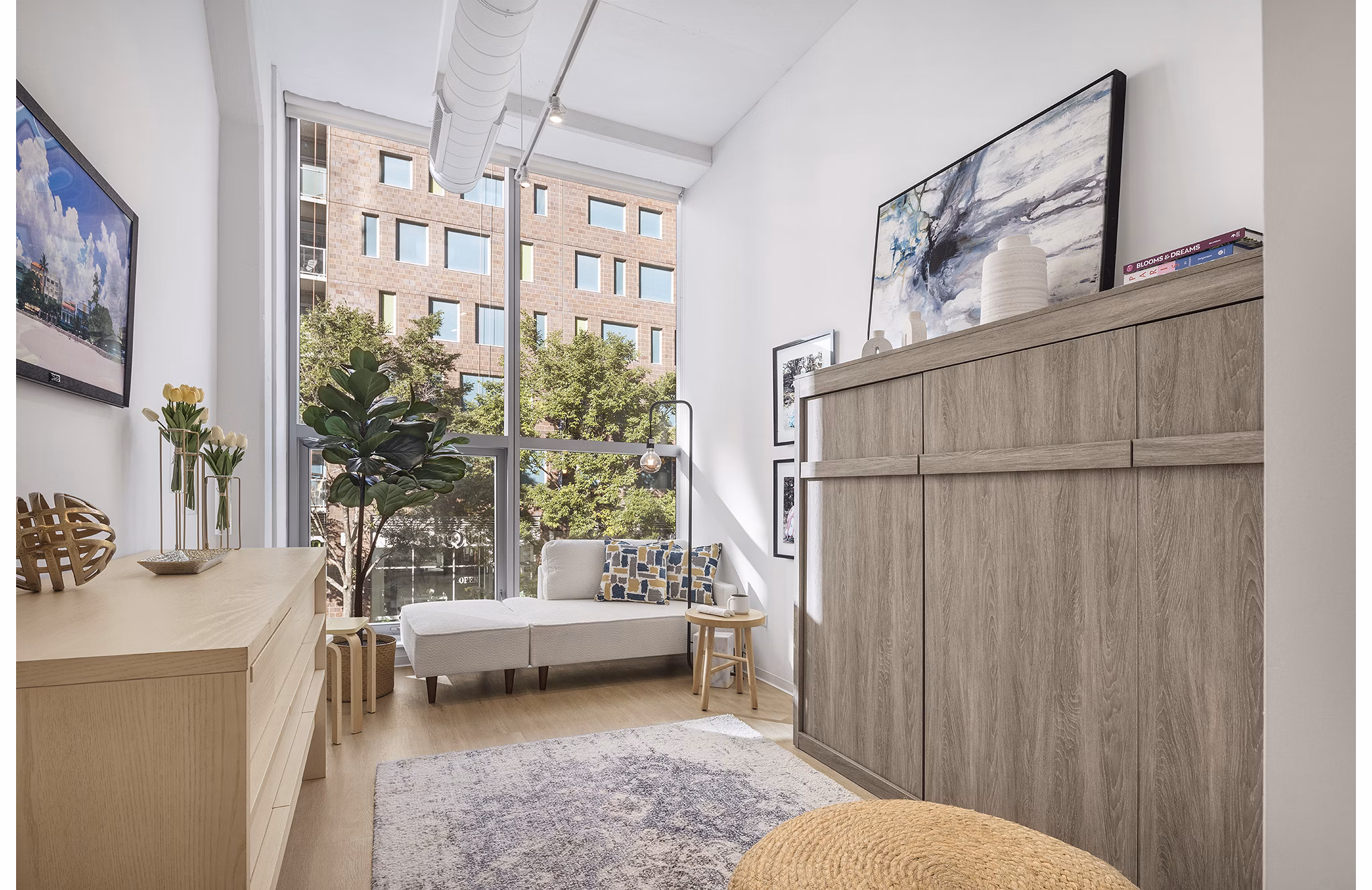 living room at Imprint Lofts Apartments
