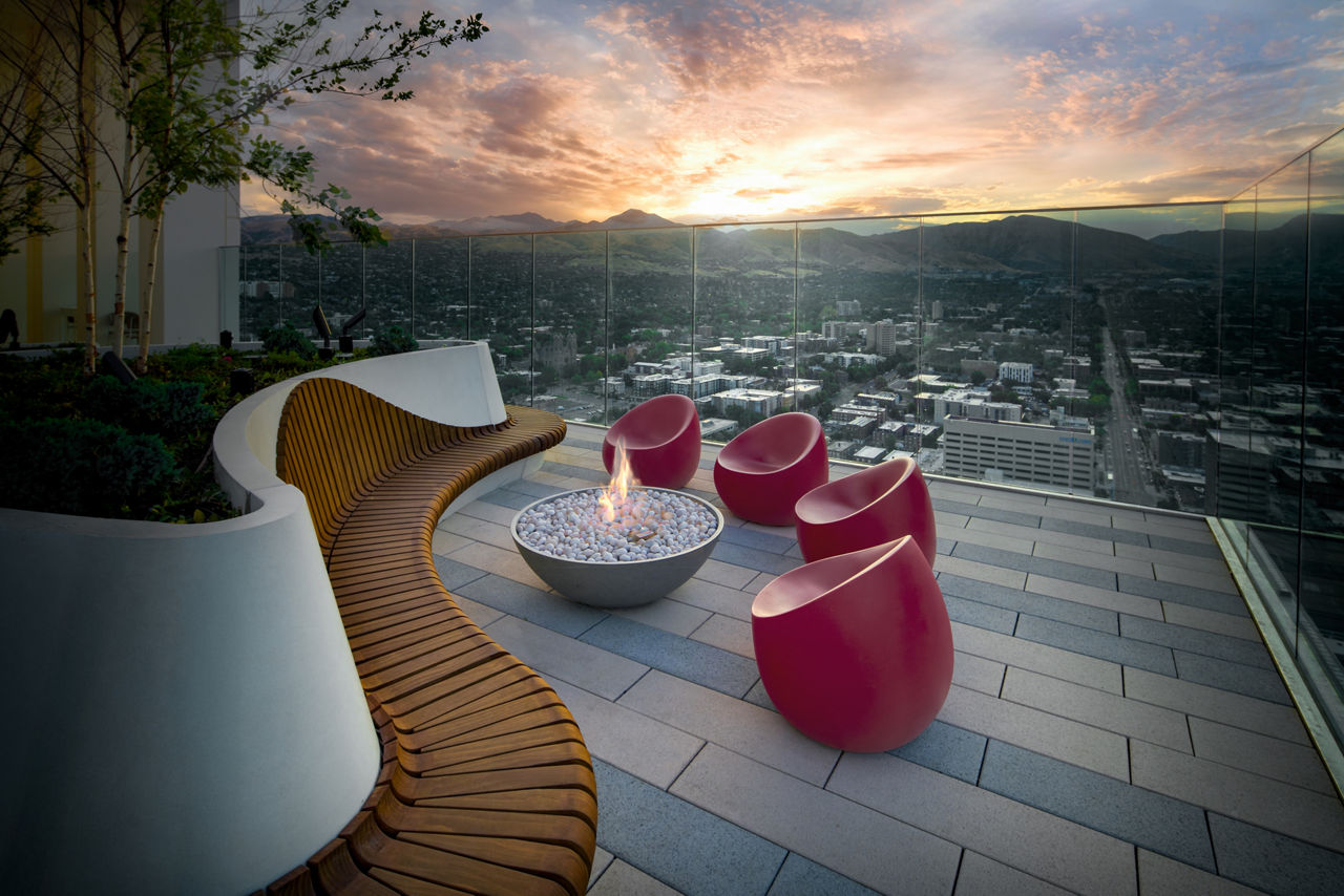 Roof deck at Astra Tower (2 of 4)