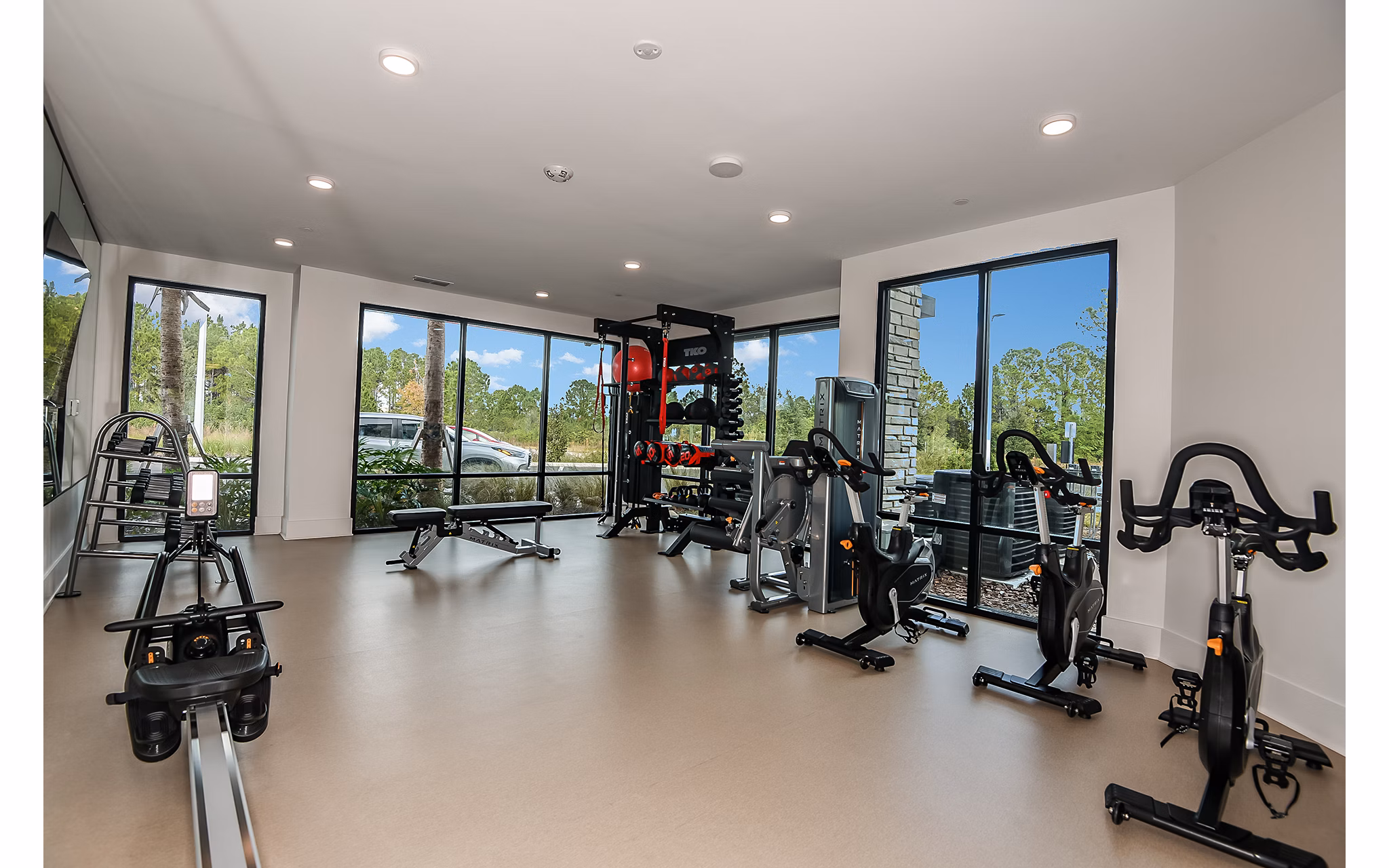 fitness center at Encore Narcoossee Apartments 