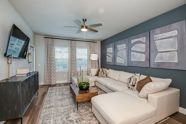 living room at Encore Narcoossee Apartments 