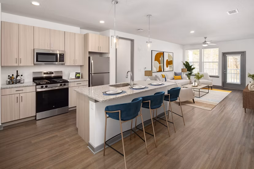 kitchen at The Dorsey by Alta Apartments