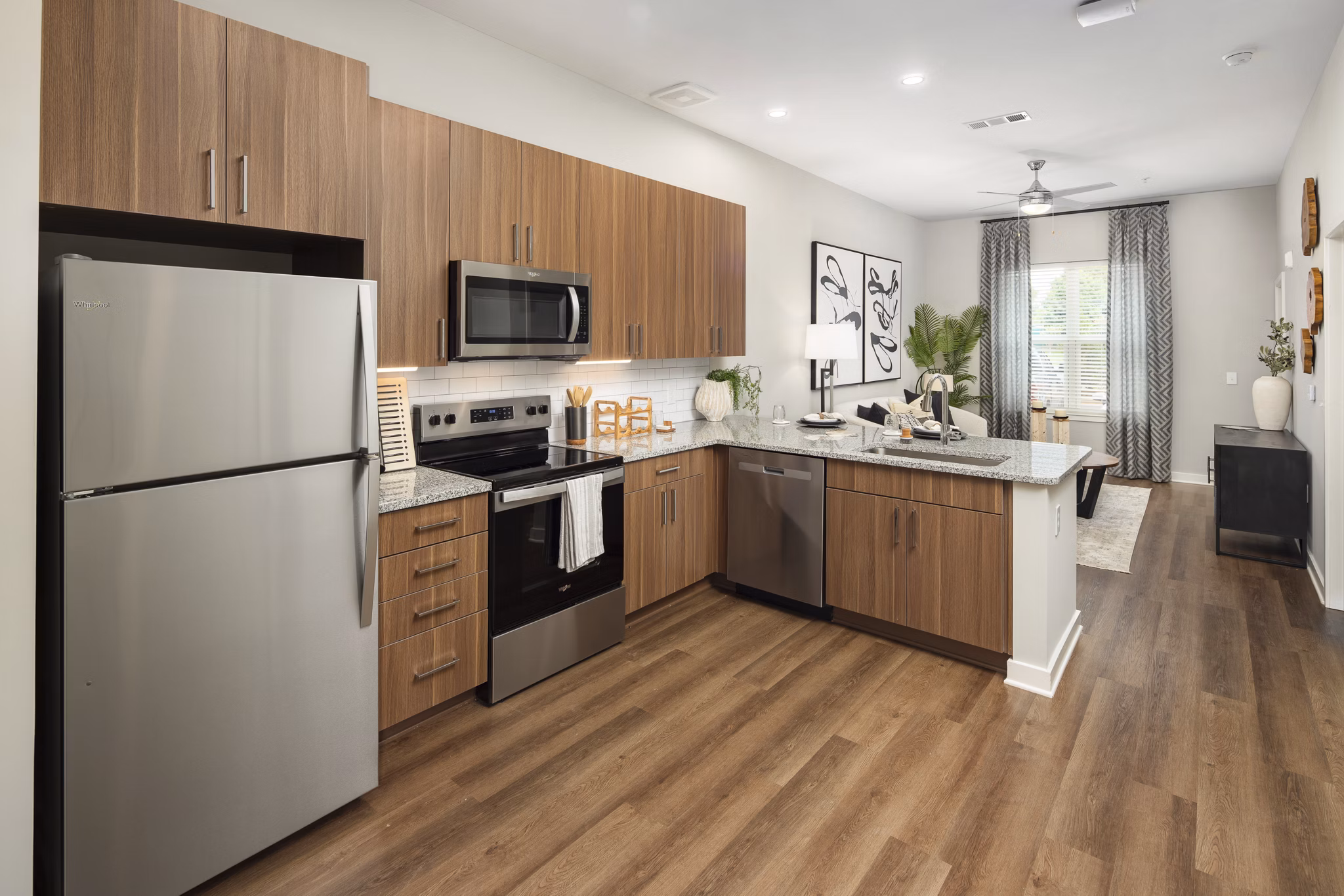 kitchen at The Dalton by Alta Apartments 