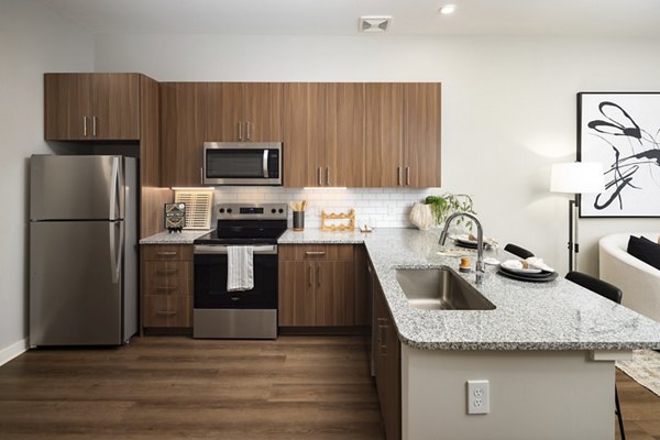 kitchen at The Dalton by Alta Apartments 