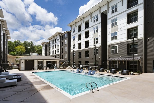 pool at The Dalton by Alta Apartments 