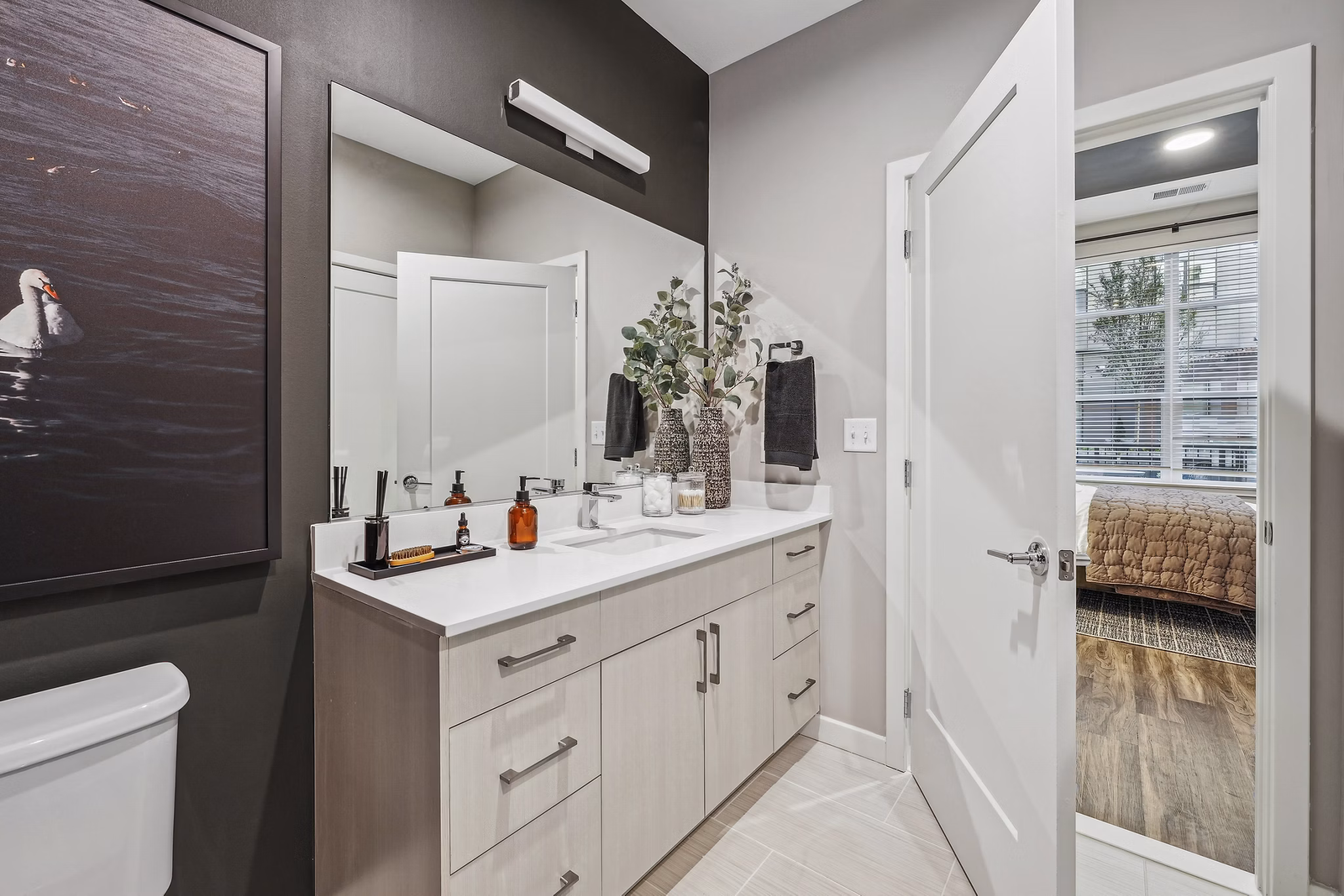 bathroom at The Quill by Alta Apartments
