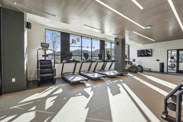 fitness center at The Quill by Alta Apartments