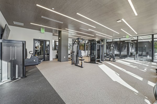 fitness center at The Quill by Alta Apartments