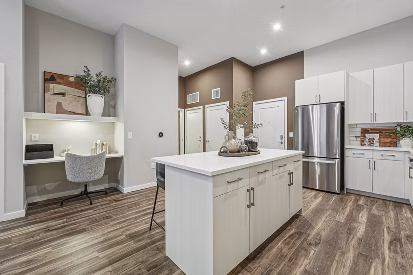 kitchen at The Quill by Alta Apartments