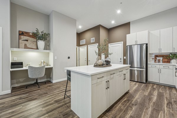 kitchen at The Quill by Alta Apartments