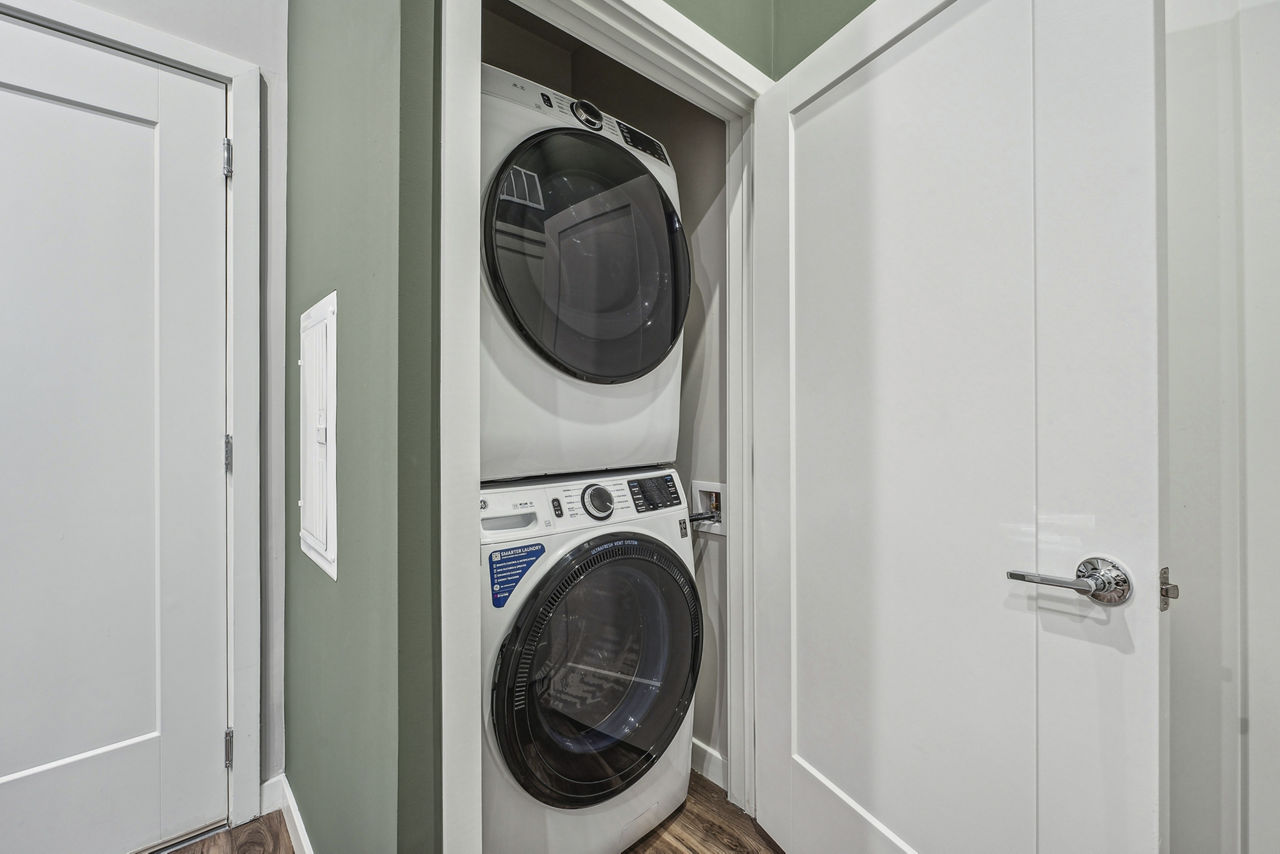 Laundry room at The Quill By Alta