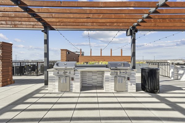 grill area at The Quill by Alta Apartments