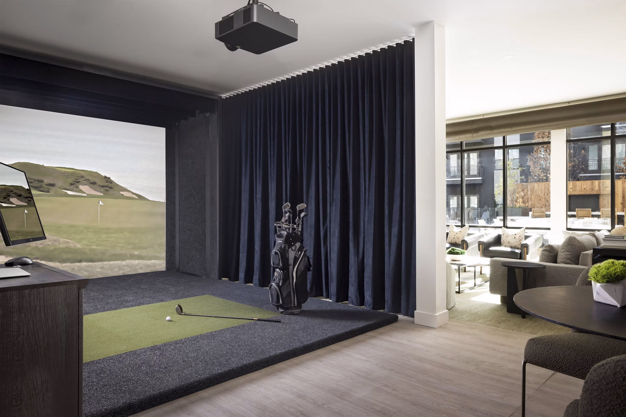 theater at Residences at OAK Apartments
