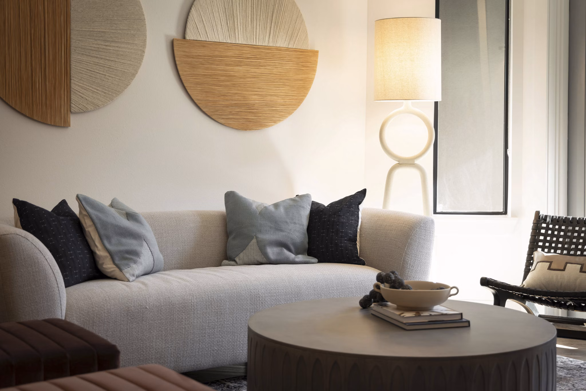 living room at Residences at OAK Apartments
